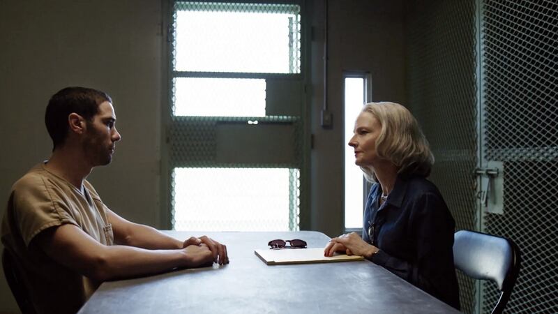 Tahar Rahim and Jodie Foster in The Mauritanian. Photograph: STX Films