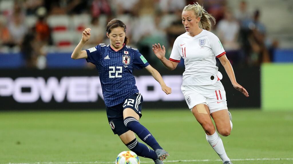 England’s Toni Duggan is one of 15 Barcelona players featuring at this summer’s World Cup. Photograph: Elsa/Getty