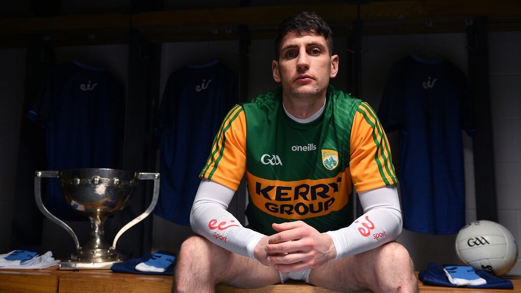 Kerry’s Paul Geaney: “Just get a mark now, and you have a shot at goal.” Photograph: Brendan Moran/Sportsfile