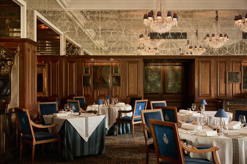 Ashford Castle's George V diningroom. Photograph: Helen Cathcart