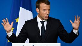 Macron says work on Brexit bill is not even half done