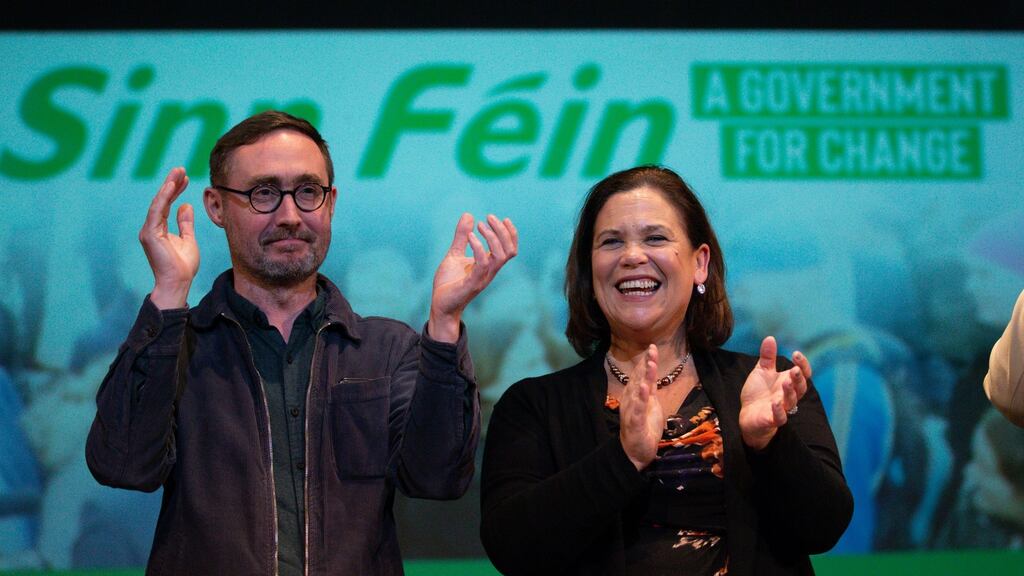 Sinn Féin’s Eoin Ó Broin and Mary Lou McDonald: The party is the 21st-century face of a progressive Irish left. Photograph: Tom Honan