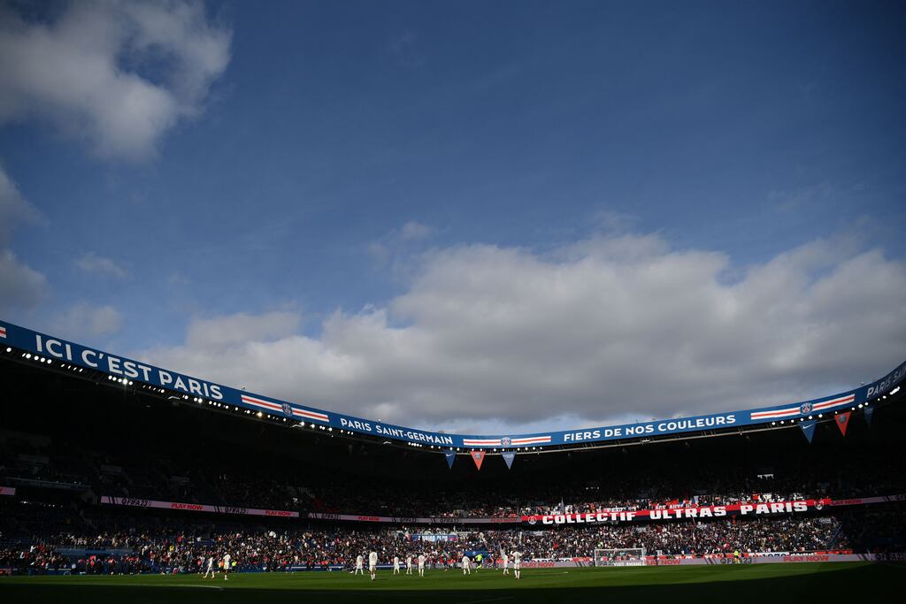 Parc des Princes is home to Paris Saint-Germain. Photograph: Franck Fife/AFP via Getty Images