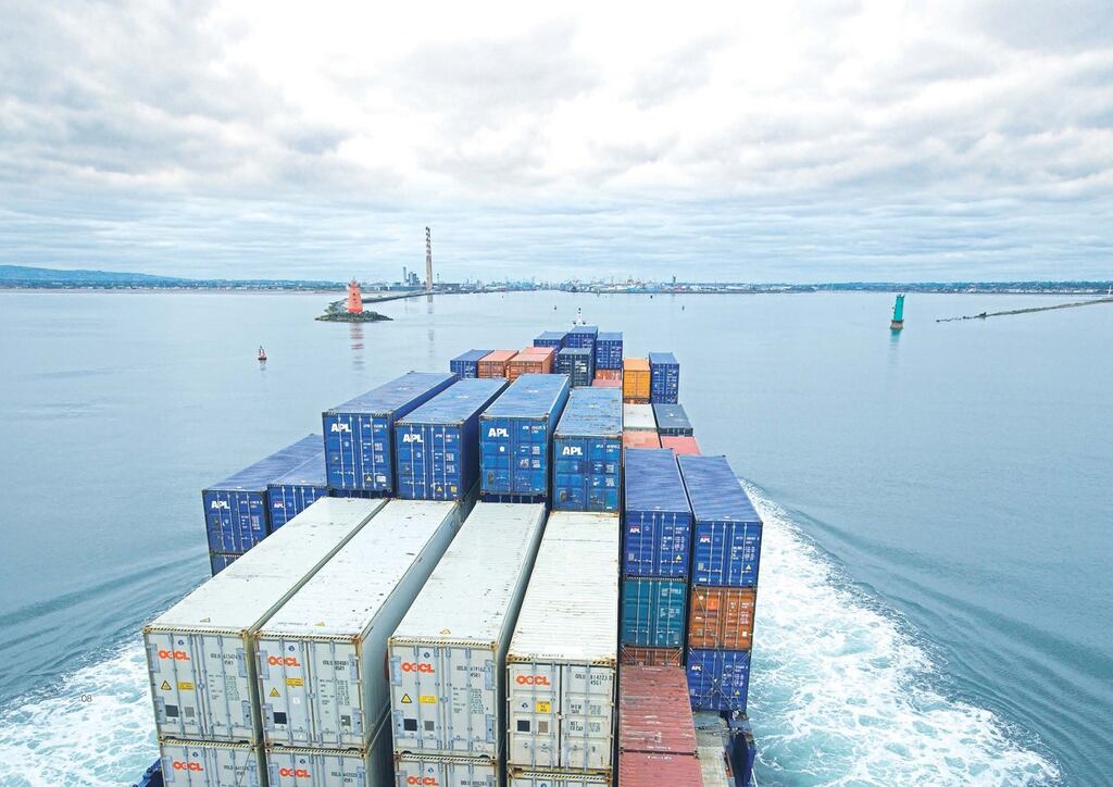The State’s unadjusted exports of goods saw a marginal increase of €71m to €17.6bn in October when compared with the same month last year. Photograph: Dublin Port Company