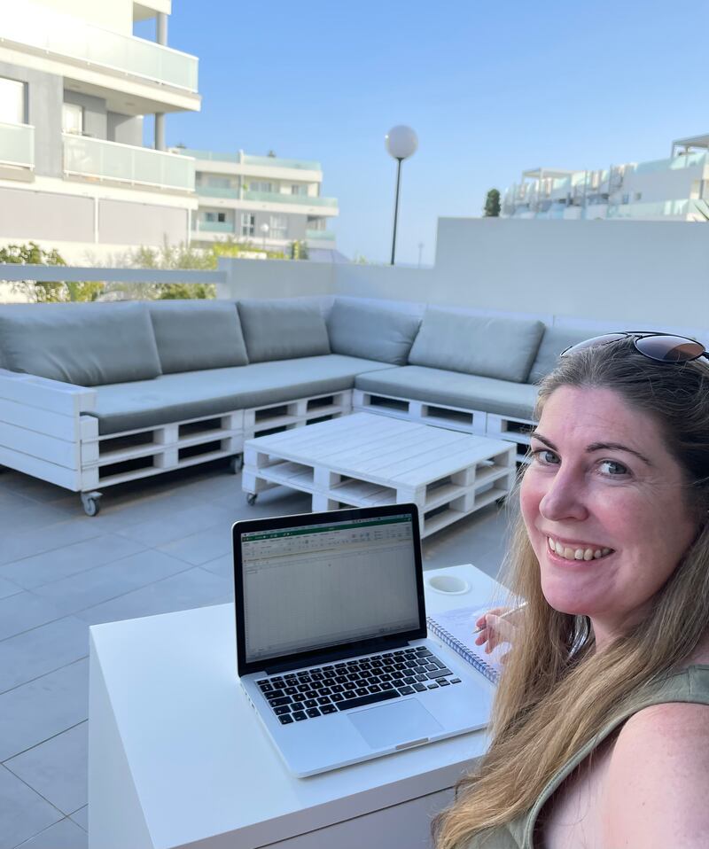 Aoife O'Brien created a morning routine where she would get up, do some yoga, brain training and language training, then have breakfast and start work