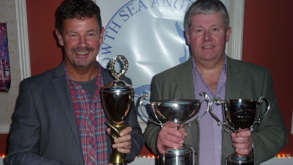 Howth Sea Angling Club anglers to compete in next year’s all-Ireland master angler competitions are Tom McAdam (shore category, left) and Gerry Clarke (boat category).