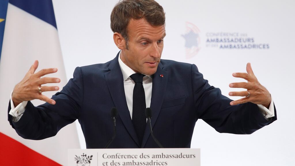 French president Emmanuel Macron: “Look at India, Russia and China. Today, they have much stronger political inspiration than the Europeans.” Photograph: Yoan Valat