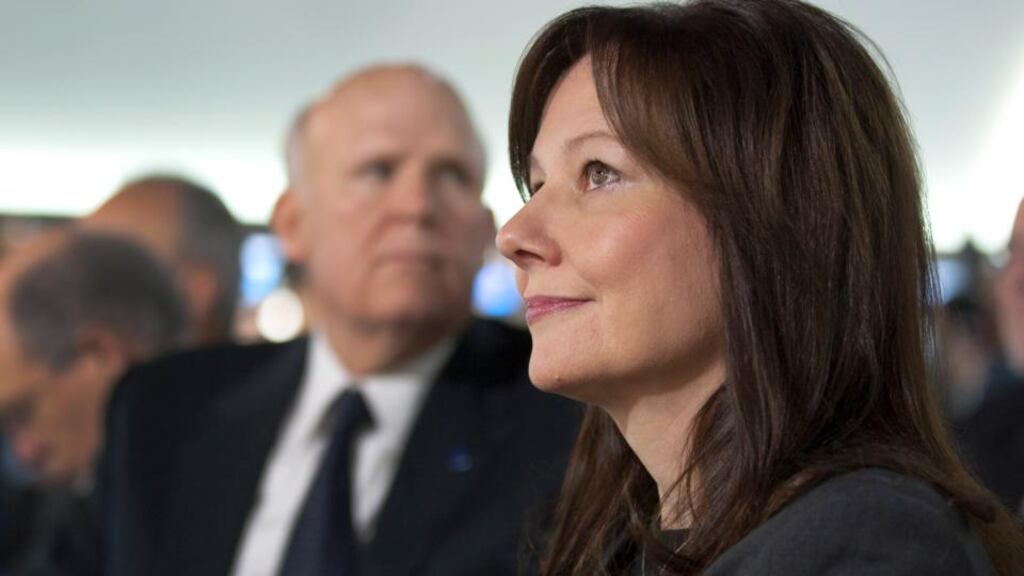 Mary Barra who takes over as chief executive of General Motors next month fromDan Akerson. Photo: John F. Martin