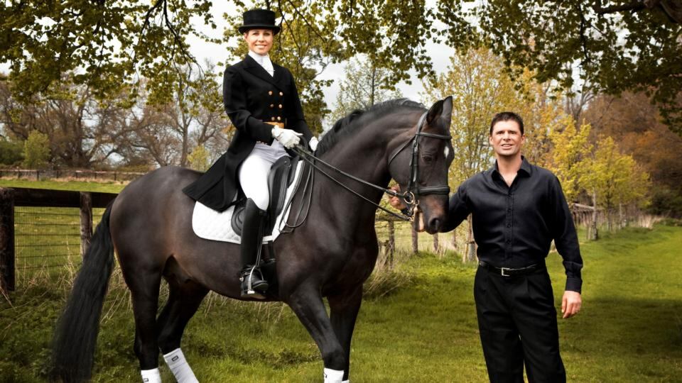 Gillian and Niall Quinn at their home in Kildare. Photograph: Barry McCall