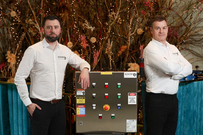 Shane Kelly and Keith Sleater of Sleater Solutions, representing LEO Sligo. Photograph: Martina Regan