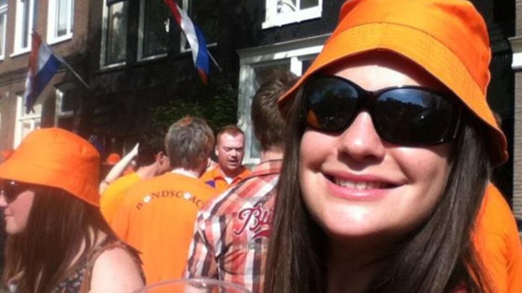 Sarah Kenny celebrating King’s Day in Amsterdam, where she has been living for three years.