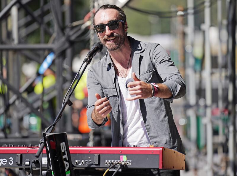 Danny O’Reilly, lead singer of the Coronas, said it is an 'amazing feeling' to be able to return to the festival this year. Photograph: Niall Carson/PA