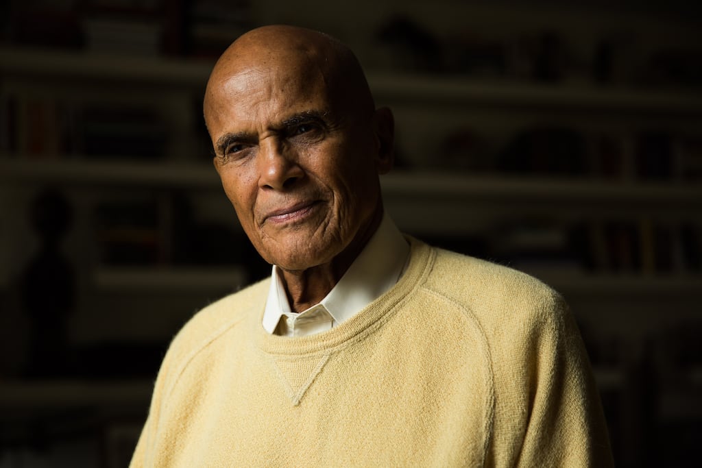 Harry Belafonte at his home in New York in October 2013. Photograph: Damon Winter/The New York Times