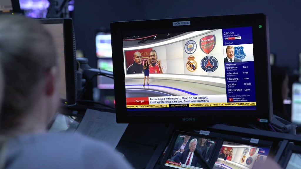 Sky reports a fall in full-year profits after it was stung by increase in cost of live Premier League football. Photograph: PA