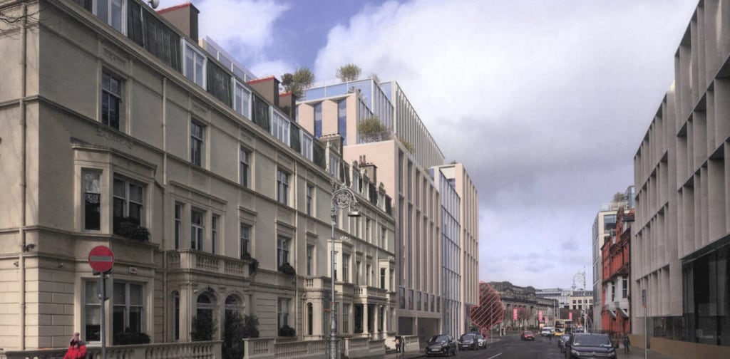An artist's impression of the nine-storey office development on Earlsfort Terrace
