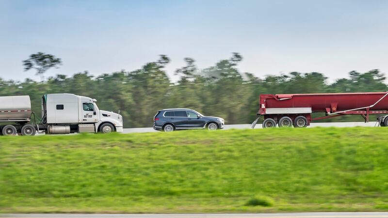 Mixing it amongst the giants of the US highway. It will not look so small on the back roads of Co Mayo