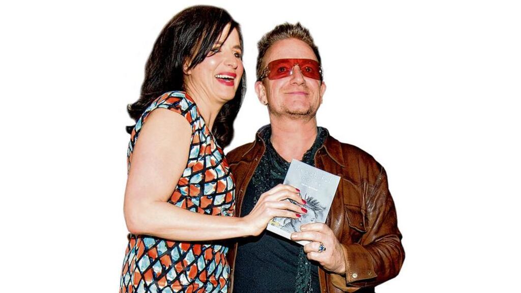 Helen Seymour and Bono. photograph: collins