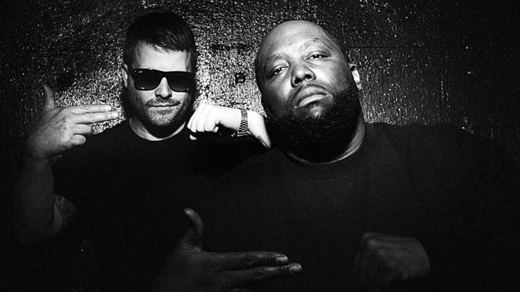 “I’ve always seen rappers as liberators.” Killer Mike (right) with collaborator MC El-P.