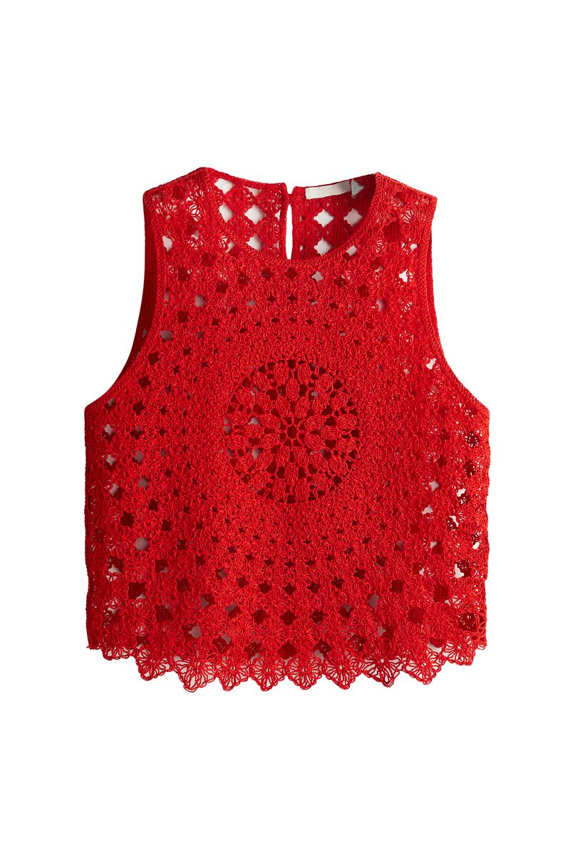 Crochet top for €19, available at H&M