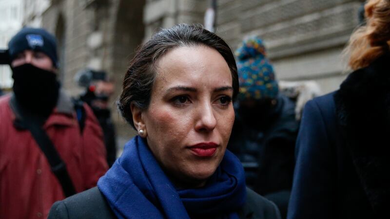 Stella Morris, partner of Julian Assange arriving at the Old Bailey in London on Monday. Photograph: Hollie Adams/Bloomberg