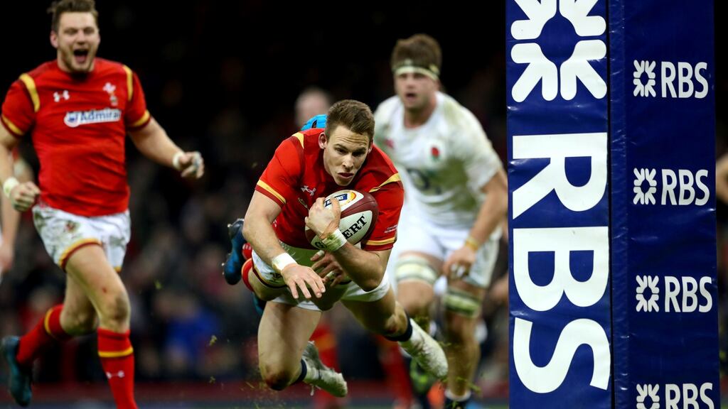 Liam Williams was one of the standout players as Wales were narrowly beaten by England in Cardiff. Photograph: Inpho/James Crombie