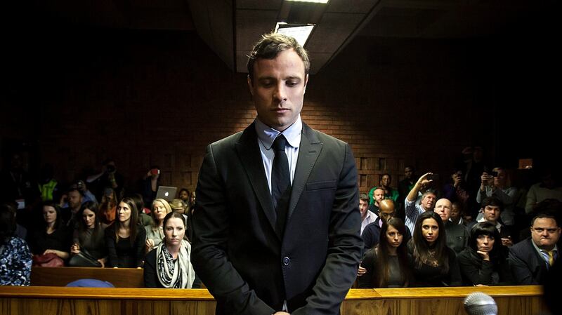 South African Paralympic athlete Oscar Pistorius in the Pretoria Magistrates court in August 2013. Photograph: EPA/STR