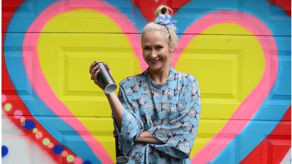 Artist, designer and creative director Helen Steele at home in Emyvale, Co Monaghan. ‘Exercise helps me to focus on my work and it helps me with my memory.’ Photograph: Bryan O’Brien