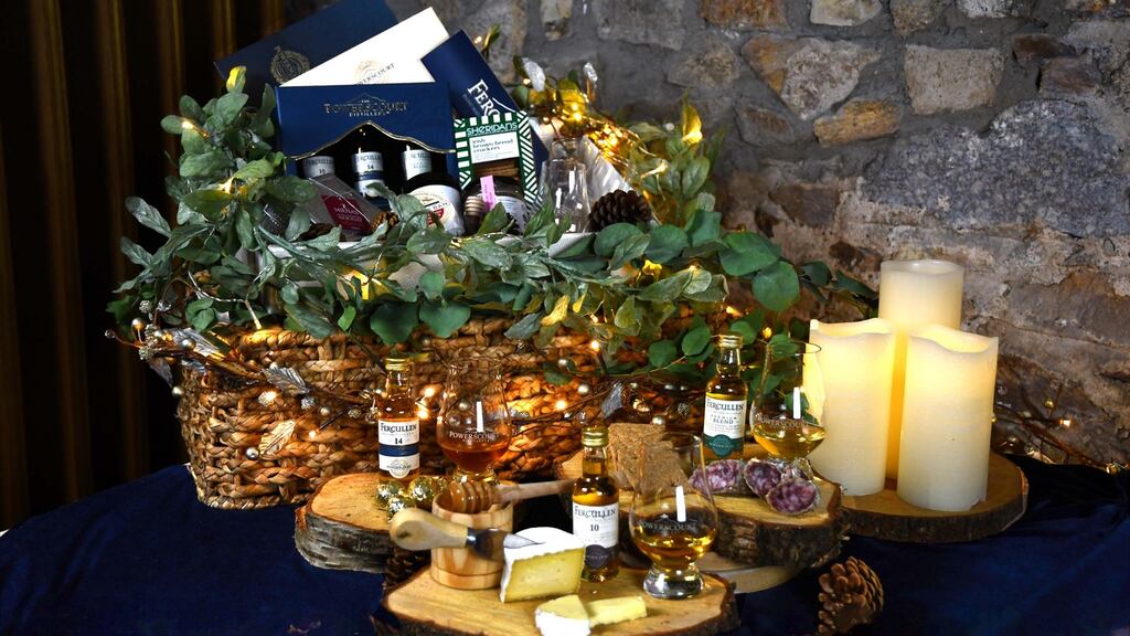 Powerscourt Distillery’s whiskey and food pairing hampers.