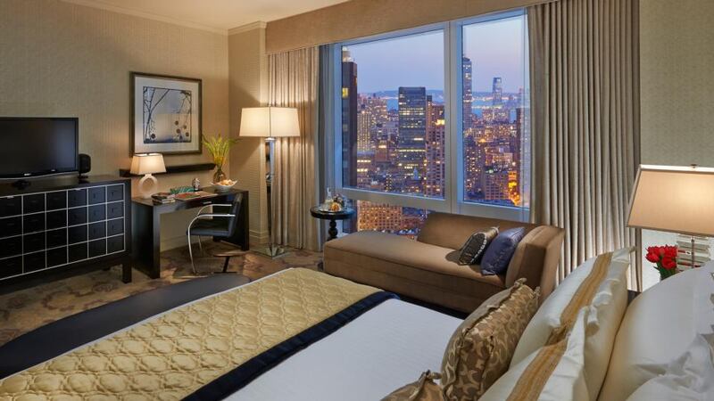 The average New York hotel bedroom cost $297 last year, but you’d have needed to spend a bit more for this city-view room at the Mandarin Oriental, Columbus Circle