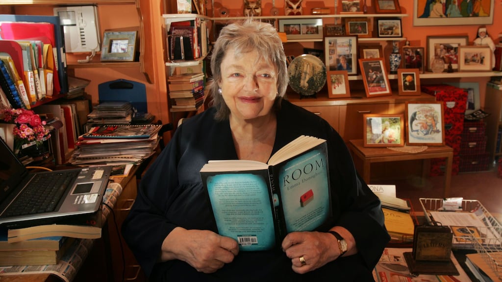 Maeve Binchy: the late author in her reading room at her home in Dalkey, Co Dublin, in 2010. Photograph: Cyril Byrne