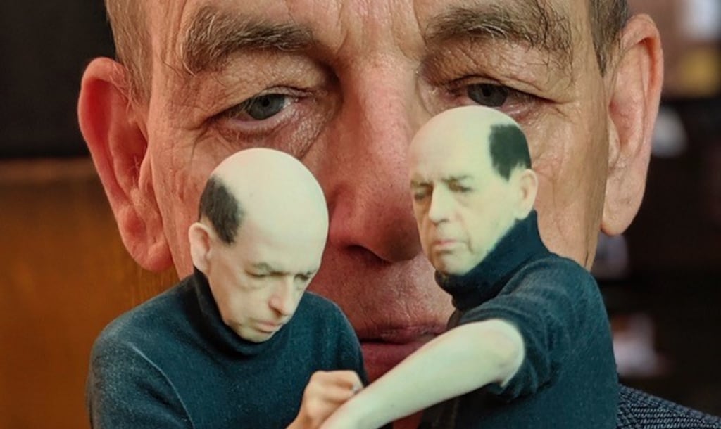 Kevin Atherton with 'Signature Piece' - at the Kilkenny Arts Festival