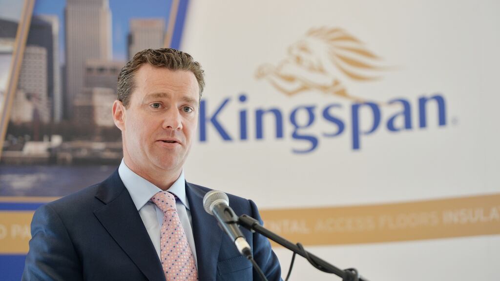 Kingspan chief executive Gene Murtagh said the acquisition of Joris Ide and Vicwest last year have performed ahead of the company’s expectations. Photo: Alan Betson/The Irish Times