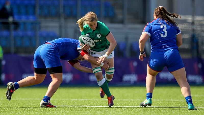 Ireland’s Claire Molloy will not be in the team for Saturday’s Six Nations match against Italy. Photo: Ryan Byrne/Inpho