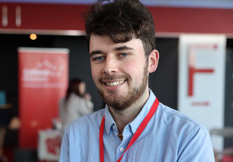 Evin Ryan at the Labour Party national conference in the Helix, DCU. Glasnevin, Dublin. Photograph: Dara Mac Dónaill / The Irish Times