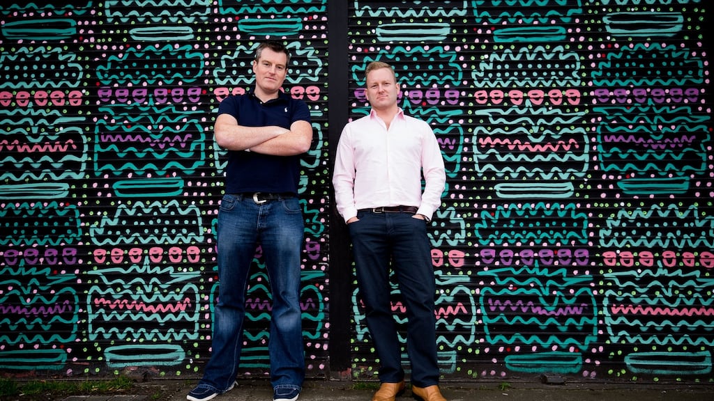 Teamwork founders Daniel Mackey and Peter Coppinger. They’re targeting turnover of $50 million by the end of 2021. Photograph: Tom Honan