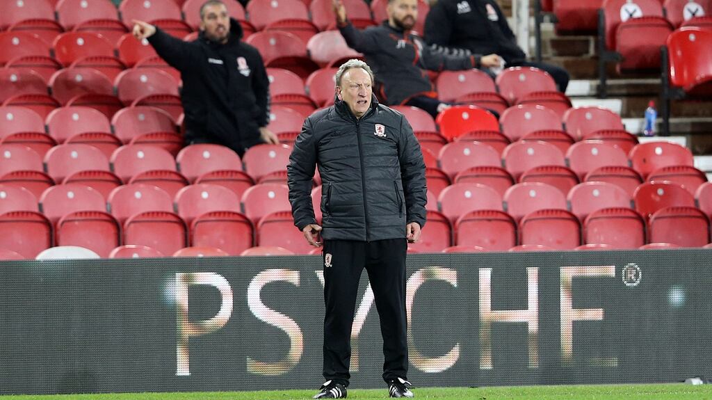 Middlesbrough manager Neil Warnock just wants to be abused from the stands again. Photo: Ian Horrocks/Getty Images