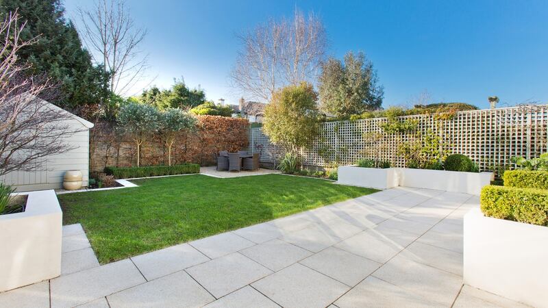 Rear garden and patio.