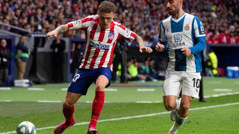 Kieran Trippier in action for Atletico Madrid. Photograph: Curto De La Torre/Getty/AFP