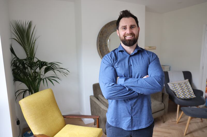 Ciarán points out that in times past 'two teachers could quite comfortably buy a house somewhere you know, not a mansion but you got a decent house in a decent area'
Photograph: Dara Mac Dónaill