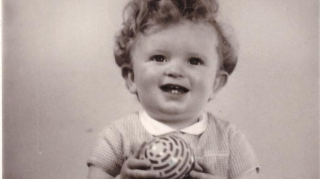 Patrick FitzSymons as a one-year-old baby: decided to go public about his story in the hope the Catholic Church would admit its role in the illegal adoption.