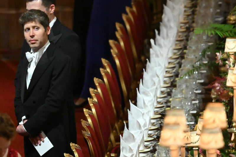 OpenAI chief exectuvie Sam Altman was one of several big tech bosses attending the Windsor Castle banquet on Wednesday. Photograph: Andrew Caballero-Reynolds/Pool/Getty Images