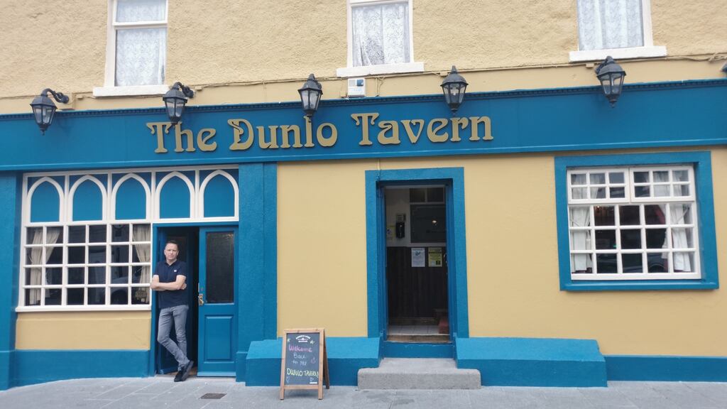 Damien Clarke, the owner of the Dunlo Tavern, Ballinasloe, Co Galway: “People are loving being back socialising once again.”