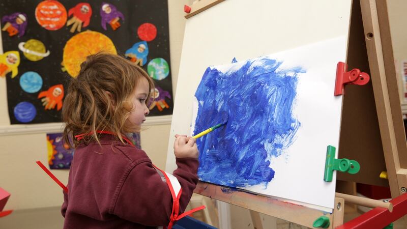 Gabrielle Walsh in class at The Georgian Montessori Primary School in Belvedere Place, Dublin. Photograph: Laura Hutton