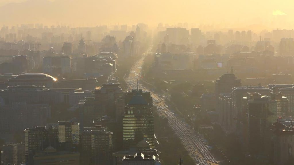Vehicles are seen during rush hour in Beijing. China has unveiled a slew of measures to curb a choking pollution problem. Photograph: Jason Lee/Reuters