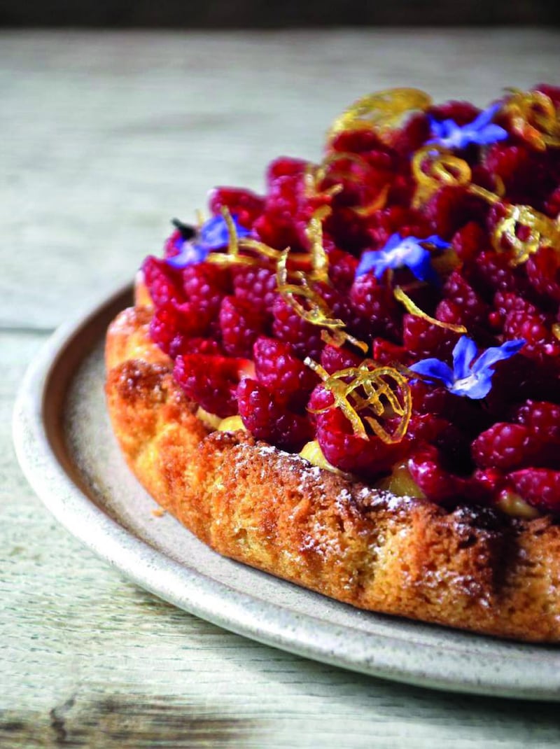 Jess Murphy’s raspberry and lemon curd sablé