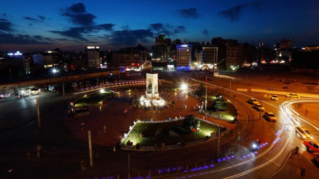 Taksim Square, Istanbul: Germany last week blocked plans to proceed with tomorrow’s EU meeting on accession, amid diplomatic tensions between the two countries, after Chancellor Angela Merkel sharply criticised Turkey’s handling of the recent anti-government protests. Photograph: Marko Djurica/Reuters