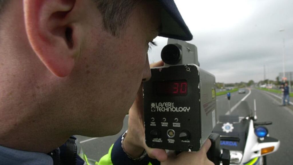Gardaí will begin a 24-hour speed enforcement campaign from 7am on Friday. Photograph: The Irish Times