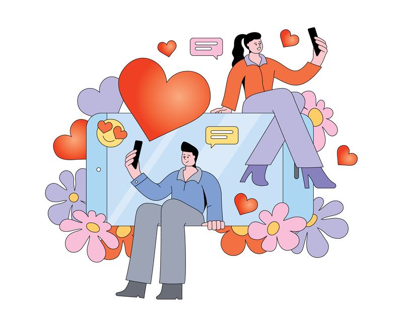 Browsing online dating profiles