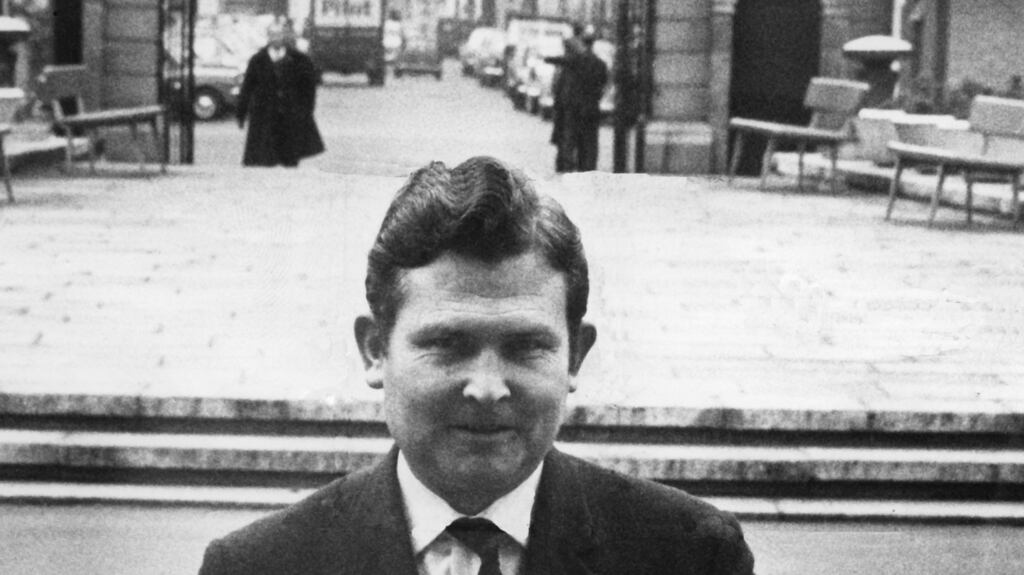 John O’Leary entering Leinster house in 1967. File photograph: Jimmy McCormack/The Irish Times
