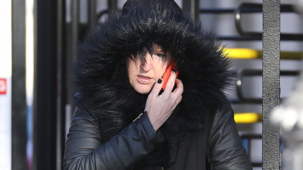 Karina Fowler, of Robert Emmet Close, Dublin 8 pictured leaving court on Monday after her Circuit Civil Court action. Photograph: Collins Courts